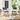 2 black rattan-look plastic folding chairs with woven back and seat