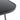 Close-up of black tabletop surface and rounded edge with textured finish
