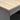 Light wood tabletop edge on dark 103 cm bar table frame