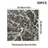 Marble-effect tile: 30.48cm x 30.48cm, thickness 0.12cm, 30 pcs