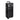 76 cm makeup case, black, quilted diamond pattern, stacked compartments and handle