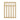 Light wood gate panel with top X lattice and vertical pickets
