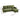 Green sofa and chaise sectional with layout measurements shown and studded edges
