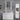 Bathroom LED mirror medicine cabinet with two vertical LED light bars and side storage