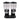 Twin cereal dispenser with clear canisters, black lids, chrome spigots, drip trays.