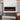 Black electric fireplace insert with tempered glass viewing window and flame effect