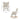 Sherpa rocking chair size diagram with front and side views; tufted back and wood rockers