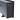 Black electric fireplace insert rear side panel with mounting hardware and control ports