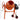 120 L cement mixer orange with motor housing and wheeled base