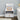 White bedside table with 1 drawer and top storage compartments
