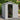 Light gray plastic storage shed with double doors open, showing interior