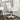 White ergonomic mesh back office chair with folding armrests and caster wheels