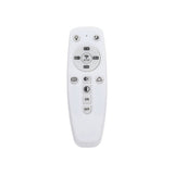 White LED ceiling lamp remote control with power, dim, and setup buttons.