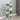 White rustic wooden display ladder shelves with open tiered shelves for decor