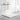 White rectangular wetroom shower tray, 1000×800×40mm, central drain hole