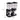 Dual cereal dispenser with clear canisters on black base; 35 cm tall.
