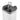 Clear airtight food storage container with black clasp lid and locking latch