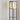 Black floor lamp with 3 shelves and decorative glass panels, illuminated inside