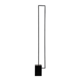 Schmale LED-Röhren-Stehlampe mit schwarzer Basis, freistehendes Metallgestell