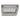 Close-up of square crystal ceiling light housing with clear facets and metal mounts
