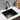 Black single-bowl drop-in stainless sink, corner drain and strainer