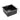 Single-bowl black stainless sink, 44x44 cm top and 21 cm height