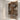 Soft-close cabinet hinges with brushed metal finish on open cabinet door