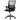 Mesh back ergonomic office chair with folding armrests, black fabric seat