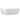 White square countertop sink side profile with horizontal ridged texture