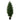 Artificial cypress tree with green foliage in a black pot