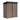 Outdoor metal garden storage shed 3x5ft-style, pent roof, brown walls, black door frame