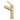 Gold bathroom basin mixer tap with single lever and curved spout