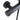 Black shower mixer handle with OFF switch and control button