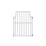 Garden metal fence panel set (10-pack) with tall vertical bars, front view
