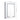 White LED mirror cabinet with touch control icons and illuminated border