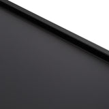 Black mirror frame close-up showing smooth matte finish