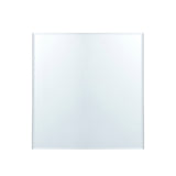 Rectangle wall mirror with clear edge, smooth frameless look