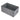 Gray foldable fabric storage organizer bin with open interior, no contents