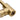 Close-up of gold swivel spout connection threads on single-handle vessel faucet
