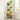 Beige rustic wooden display ladder shelves with five open plant shelf levels