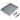 Grey folding dog playpen fence base with support feet and panel hinges