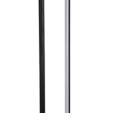 Schwarzer und silberner Metallrahmen der LED-Röhren-Stehlampe