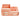 Peach-pink multifunctional plastic desktop organizer with open compartments and three drawers
