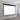 Motorized projector screen with blank white panel in a black bezel