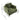 Green chenille armchair with size measurements diagram and angled view