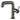 Gunmetal bathroom sink mixer tap with tall curved spout and single lever control