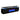 Black electric fireplace TV stand with blue flame insert behind glass