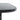Black metal square tabletop edge with smooth rounded corners and protective outer rim