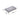 Rectangular velvet footstool, 100x60x30 cm, button-tufted light gray