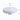 White ceiling fan with 3-color LED light, round flush design and vented grille